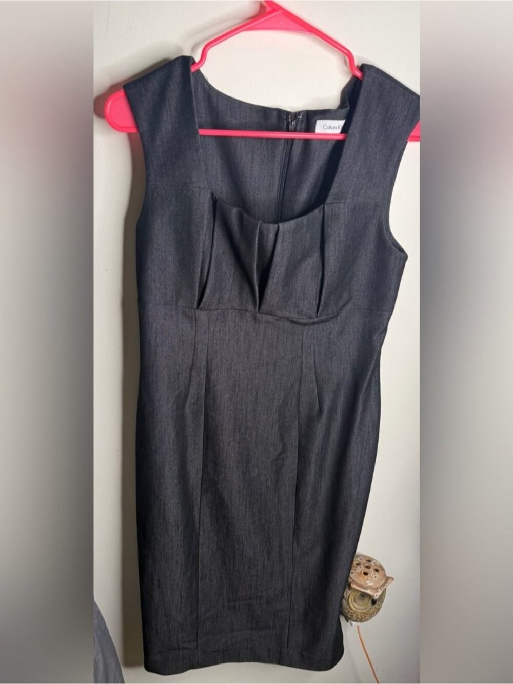 Calvin Klein Charcoal Sheath Dress